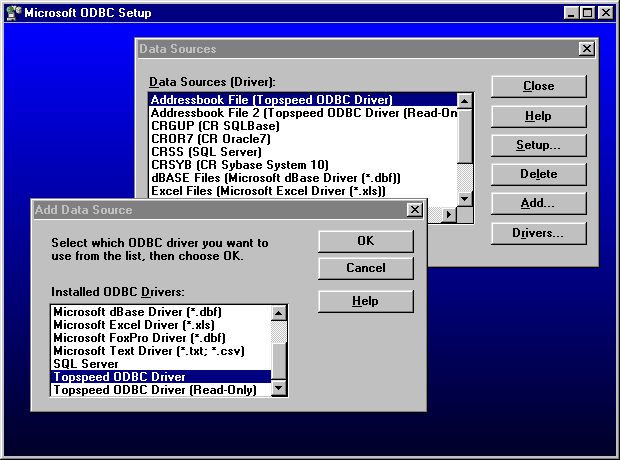 Microsoft Excel Driver